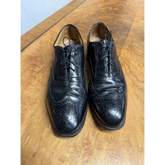 Johnston & Murphy Other - Johnston & Murphy Limited Shoes Men’s 11.5 D  Black Leather Wing Tip Oxford USA